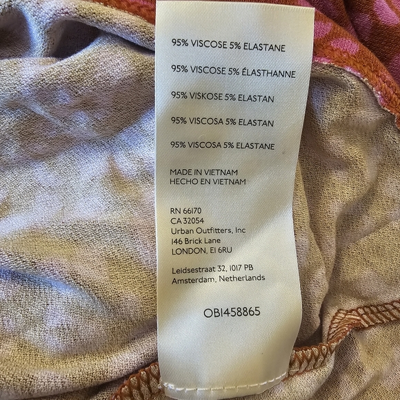 Pink and Brown Free People Women's Marseille Mini Dress - Picture 6 of 8
